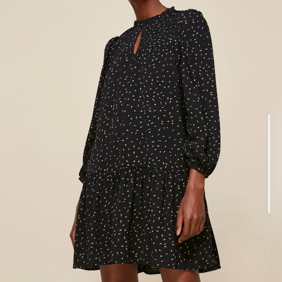 Whistles | Multicolour Bright Bud Print Smock Dress - Picture 1 of 12